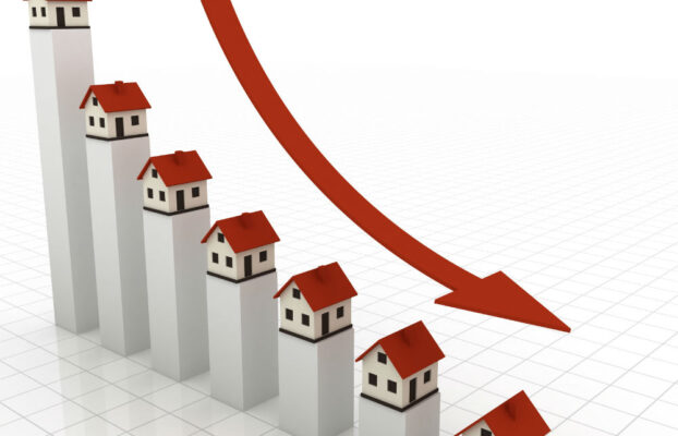 Housing Trends in Las Vegas 2023-2024 9 bar chart showing housing prices going down