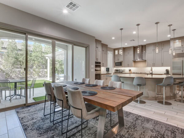 interior dining room view rental home summerlin west