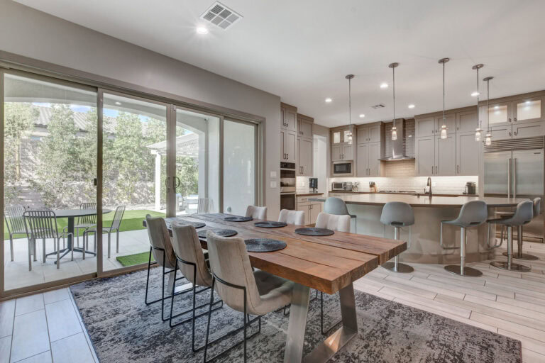 interior dining room view rental home summerlin west