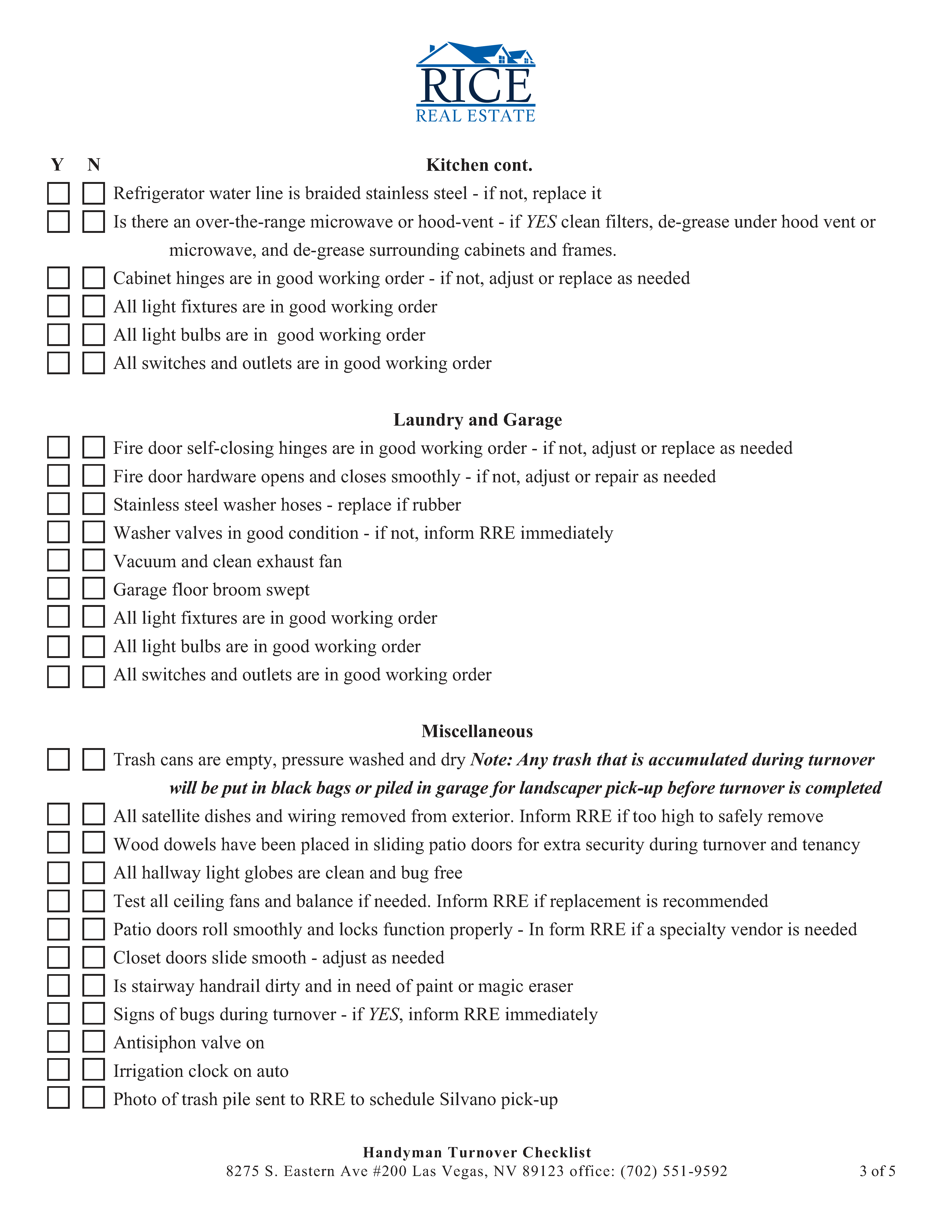 Maximizing Rental Income: Turnover Tips from a Las Vegas Property Manager 6 RRE Handyman Turnover 2024 Page 3