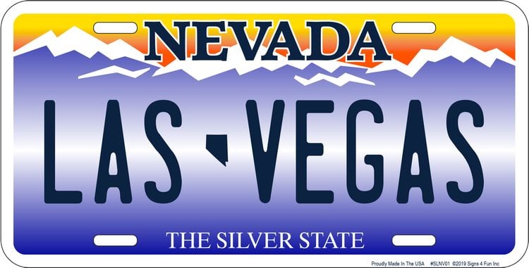 The Top 10 Reasons California Investors Are Focused on Las Vegas Real Estate 6 Las Vegas NV license plate sample