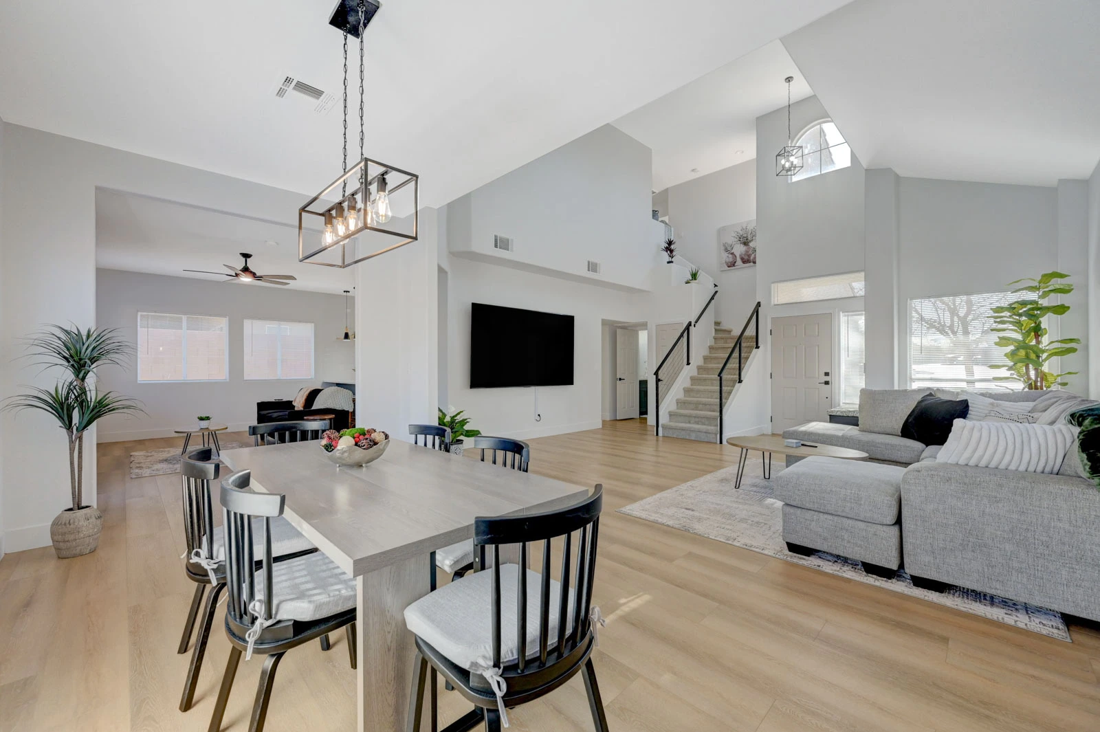 Large open great room in a Red Rock Country Club investment property in Summerlin