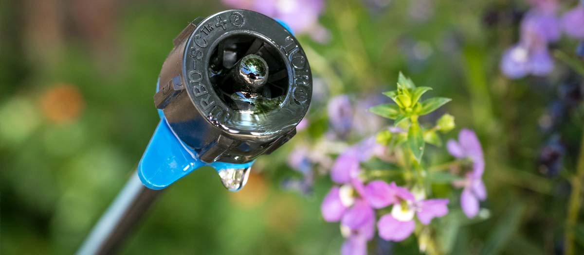Drip irrigation emitter used to water Las Vegas landscaping